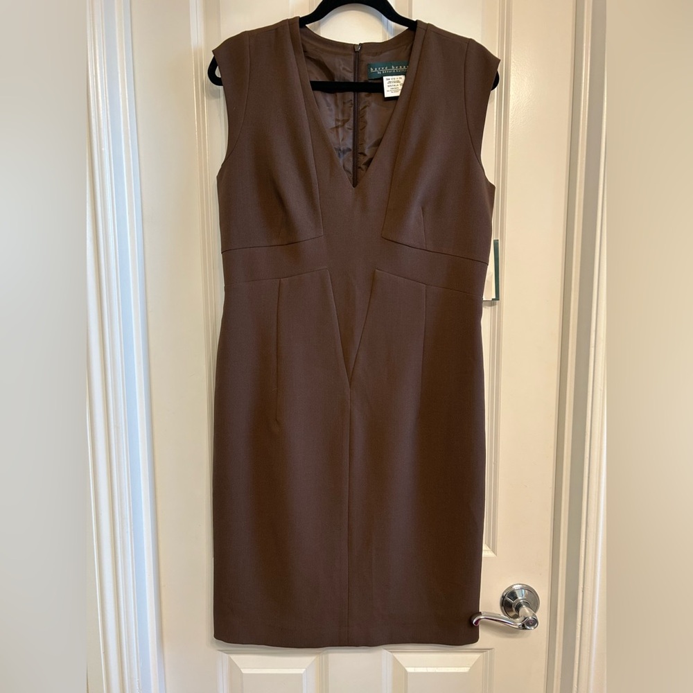 Harve Bernard NWT Brown Sleeveless Dress